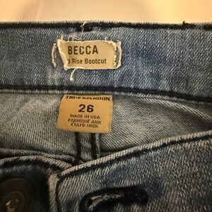 True Religion Denim Jeans with American Flag Detail